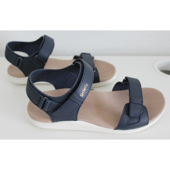 NIB Mens 9 Gdefy Hilnor Sandals Matte Blue Versoshock Technology - Picture 3 of 13